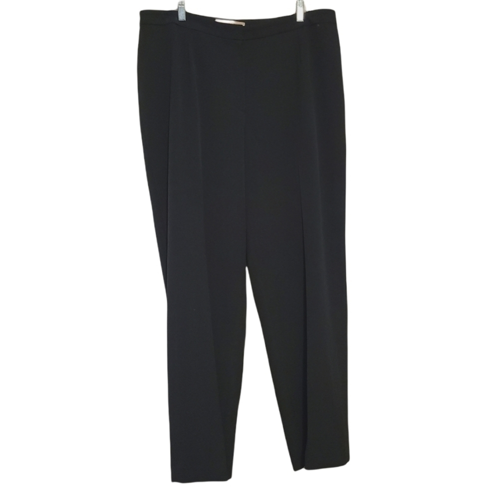 Nipon Boutique | Women's Classic Fit Black Career Slacks (Size 18W)
